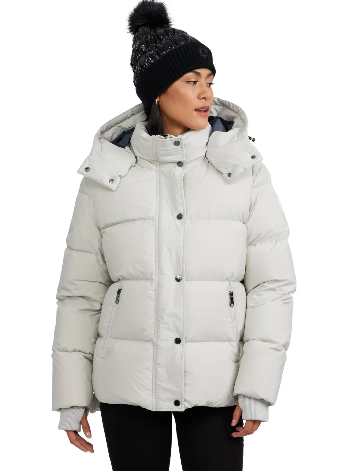 Cheap Adhara Manteau Matelasse Court Surdimensionne Femmes Matelassés