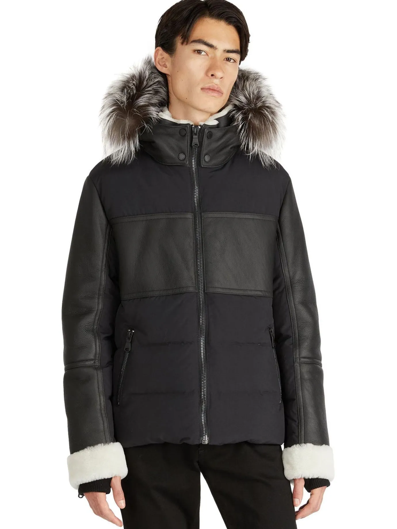 Store Bergen Matelasse De Luxe En Peau De Mouton Hommes Matelassés