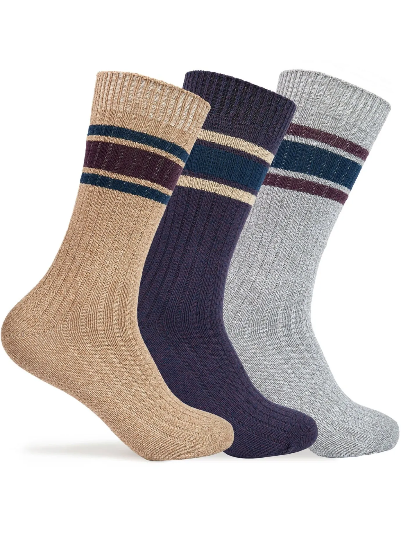 Cheap Chaussettes Mi-Hautes Poids Lourd Pour Hommes Paquet De 3 Hommes Chaussettes