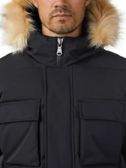 Clearance Hamilton Parka Matelasse Pour Hommes Avec Contour En Fausse Hommes Parkas