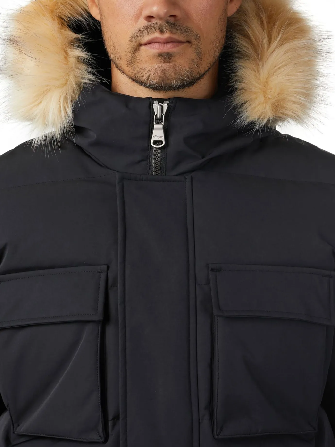 Clearance Hamilton Parka Matelasse Pour Hommes Avec Contour En Fausse Hommes Parkas