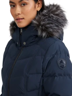 Store January Manteau Matelasse Pour Femmes Avec Fausse Fourrure Femmes Matelassés