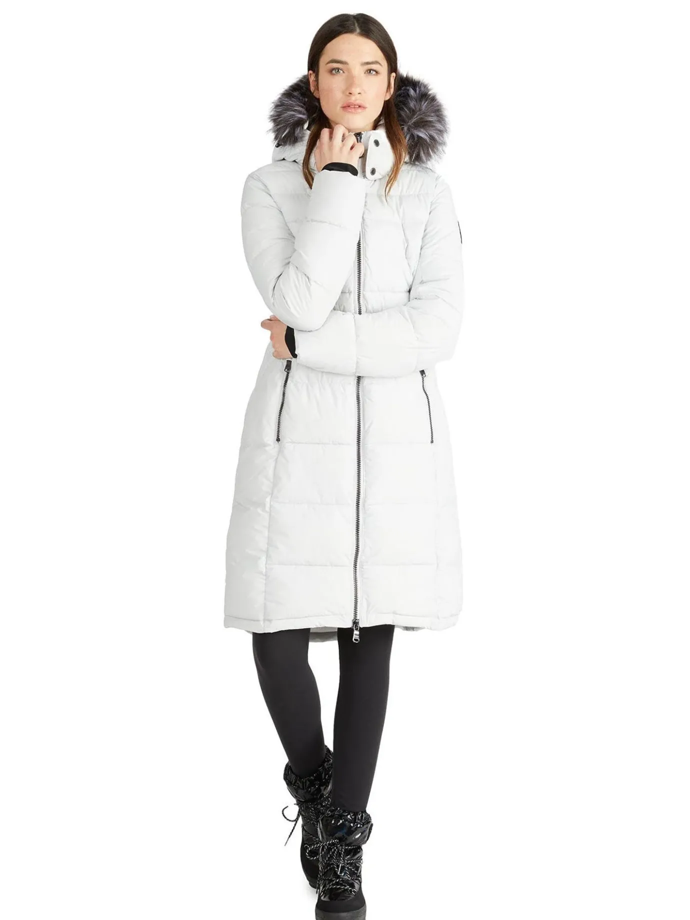 Discount Jupiter Matelasse Pour Femmes Avec Fausse Fourrure Femmes Parkas