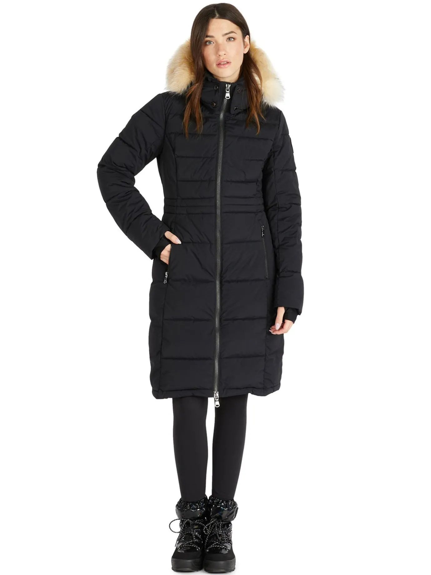 Flash Sale Jupiter Matelasse Pour Femmes Avec Fausse Fourrure Femmes Parkas