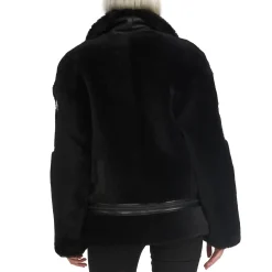Cheap Naomi Veste Perfecto En Peau De Mouton Pour Femmes Femmes Bombers